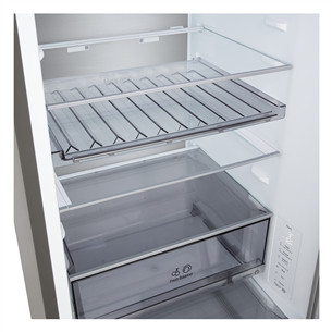 LG, NoFrost, 333 L, aukštis 186 cm, sidabro spalvos - Šaldytuvas