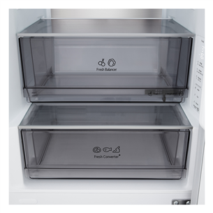 LG, NoFrost, 333 L, aukštis 186 cm, sidabro spalvos - Šaldytuvas