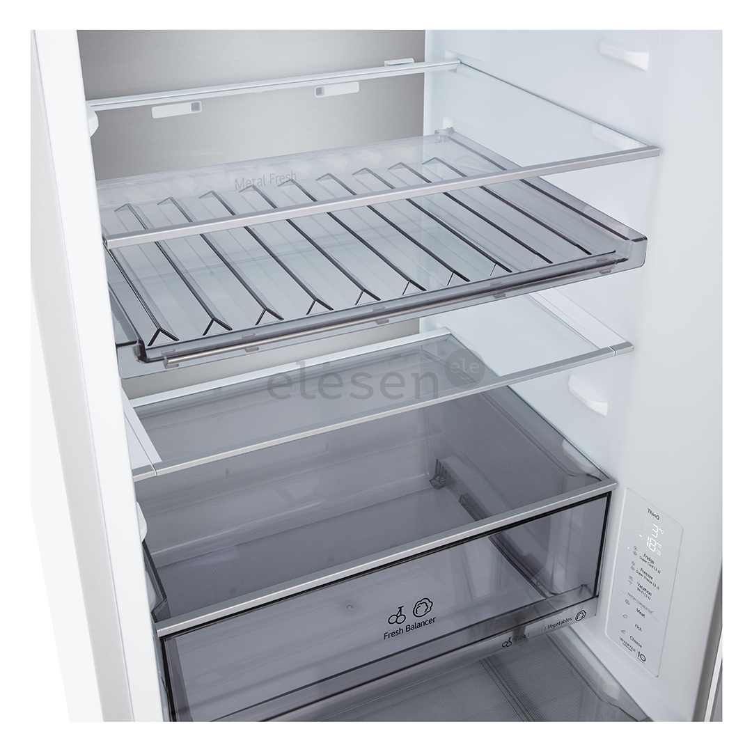 LG, NoFrost, 333 L, aukštis 186 cm, baltas - Šaldytuvas