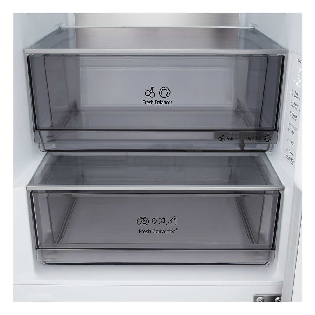 LG, NoFrost, 333 L, aukštis 186 cm, baltas - Šaldytuvas