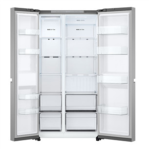 LG, Total No Frost, 638 L, aukštis 179 cm, sidabro spalvos - SBS Šaldytuvas