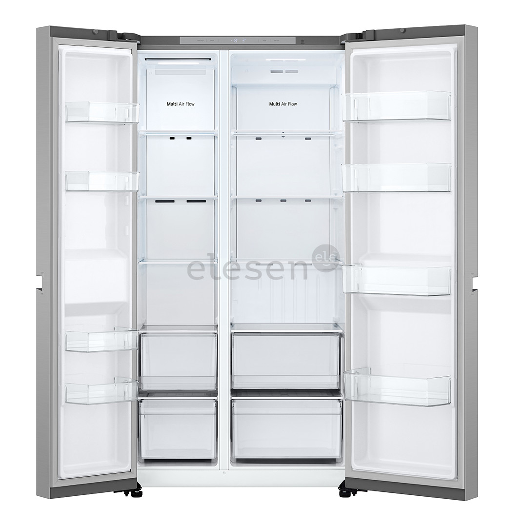 LG, Total No Frost, 638 L, aukštis 179 cm, sidabro spalvos - SBS Šaldytuvas