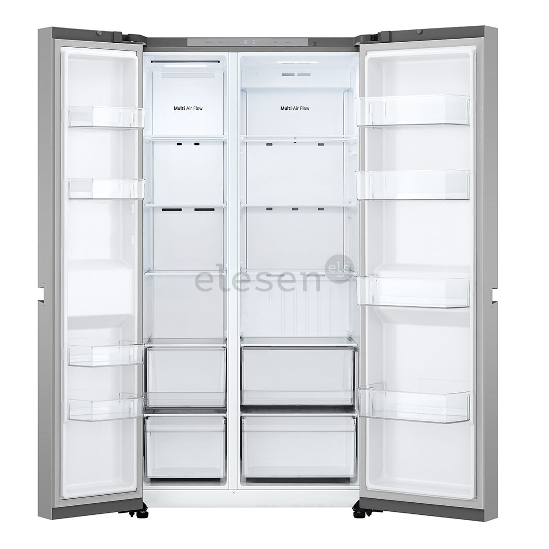 LG, Total No Frost, 638 L, aukštis 179 cm, sidabro spalvos - SBS Šaldytuvas