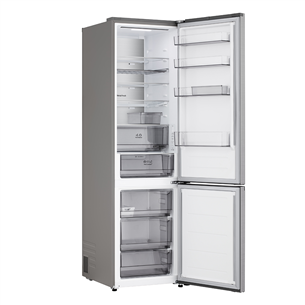 LG, NoFrost, 375 L, aukštis 203 cm, sidabro spalvos - Šaldytuvas