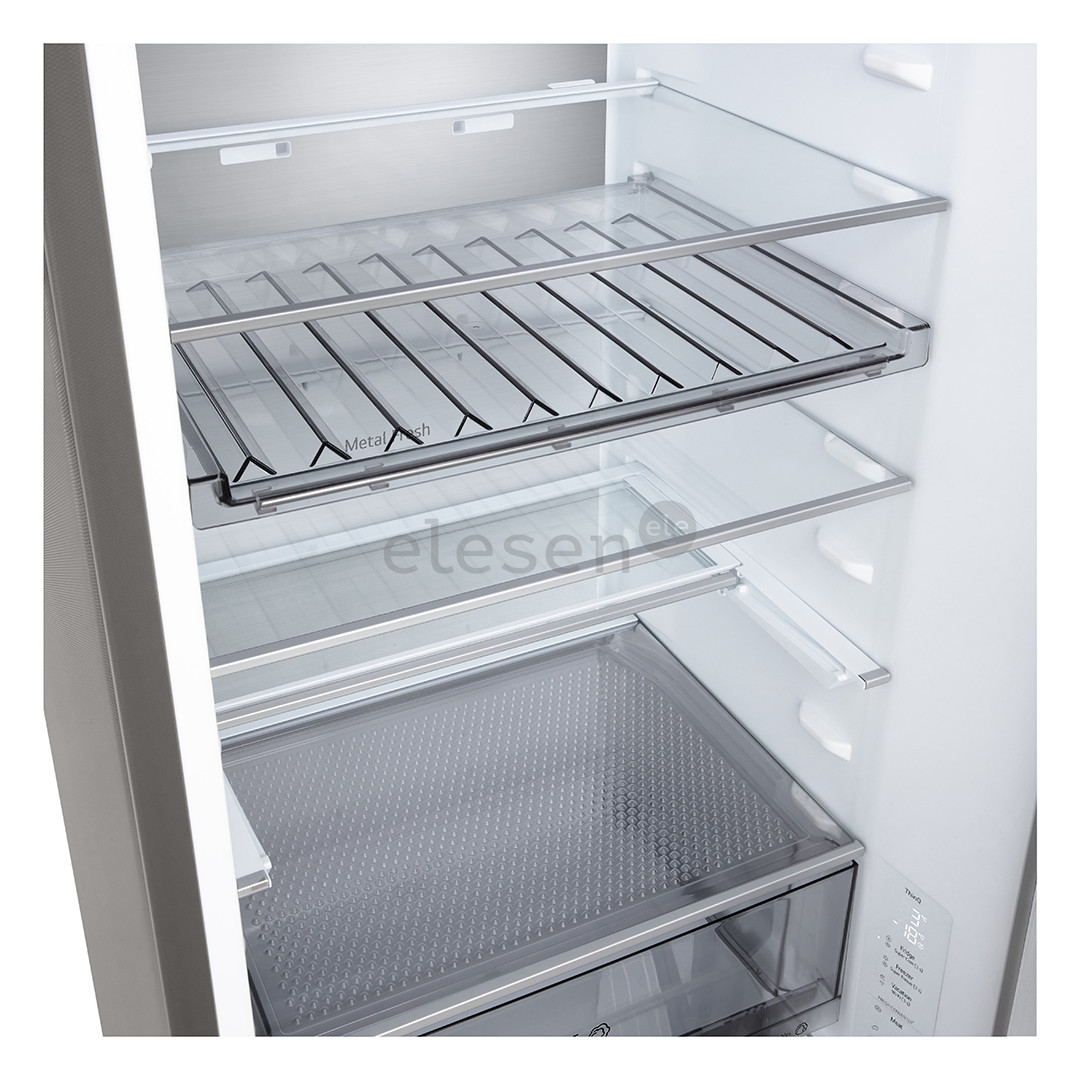 LG, NoFrost, 375 L, aukštis 203 cm, sidabro spalvos - Šaldytuvas