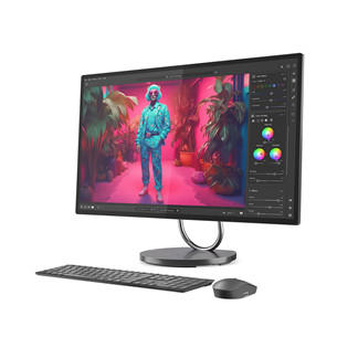 Lenovo Yoga AIOi Gen 10, 32'', 4K UHD, Ultra 7, 32 GB, 1 TB, ENG, pilkas - Stacionarus kompiuteris