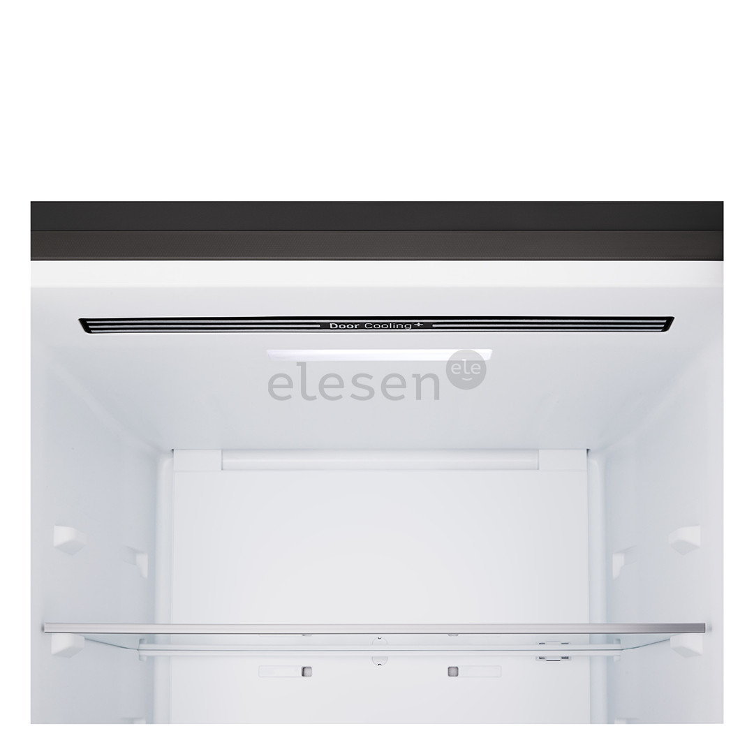 LG, Total No Frost, 333 L, aukštis 186 cm, matinis juodas - Šaldytuvas