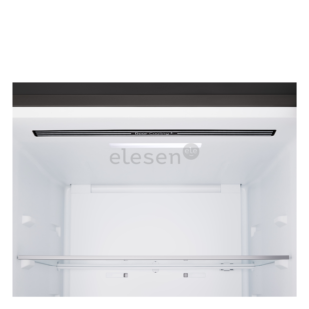 LG, Total No Frost, 333 L, aukštis 186 cm, matinis juodas - Šaldytuvas