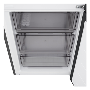 LG, Total No Frost, 333 L, aukštis 186 cm, matinis juodas - Šaldytuvas