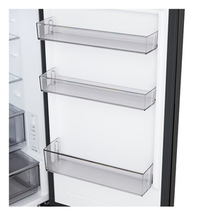 LG, Total No Frost, 333 L, aukštis 186 cm, matinis juodas - Šaldytuvas