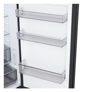 LG, Total No Frost, 333 L, aukštis 186 cm, matinis juodas - Šaldytuvas