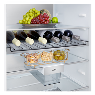 LG, Total No Frost, 375 L, aukštis 203 cm, juodo nerūdijančio plieno - Šaldytuvas