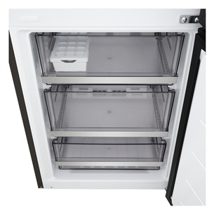 LG, Total No Frost, 375 L, aukštis 203 cm, juodo nerūdijančio plieno - Šaldytuvas