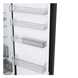 LG, Total No Frost, 375 L, aukštis 203 cm, juodo nerūdijančio plieno - Šaldytuvas