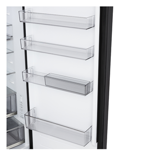 LG, Total No Frost, 375 L, aukštis 203 cm, juodo nerūdijančio plieno - Šaldytuvas