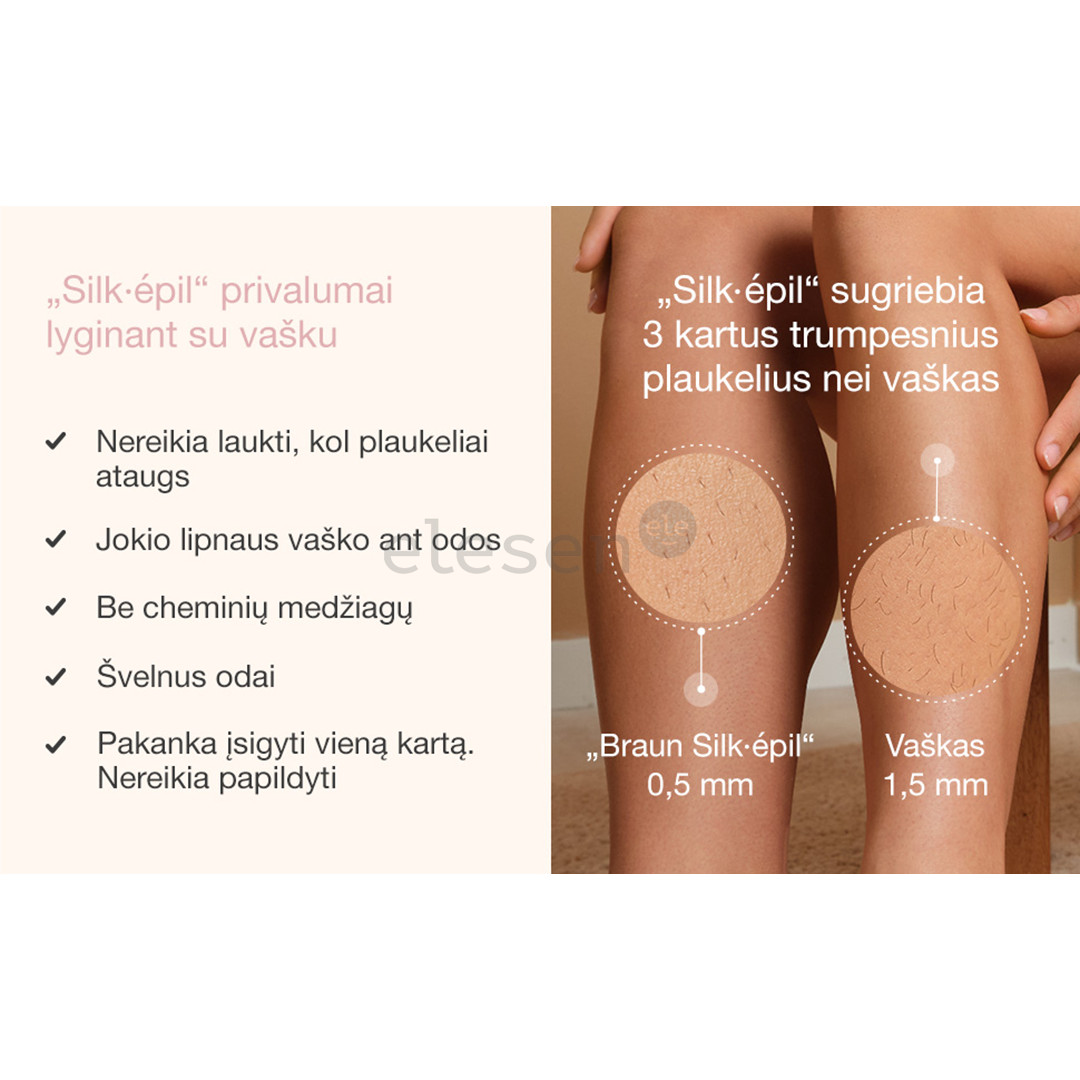 Braun Silk epil 7, white/pink - Epilator