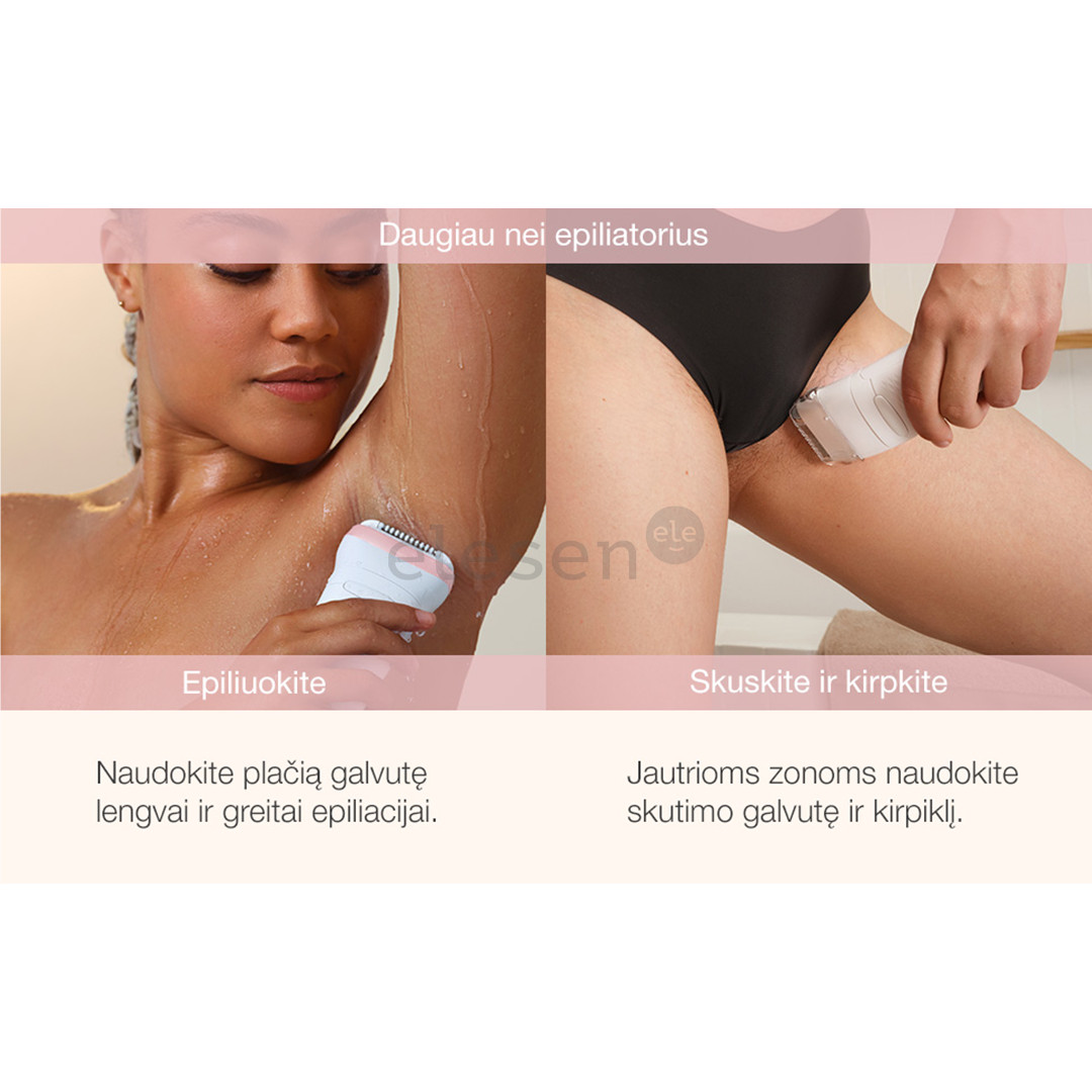 Braun Silk epil 7, white/pink - Epilator