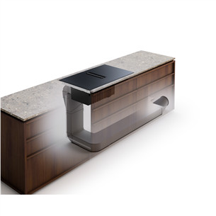 Electrolux 600 Series, ширина 80 см, черный - Интегрируемая индукционная варочная панель с вытяжкой