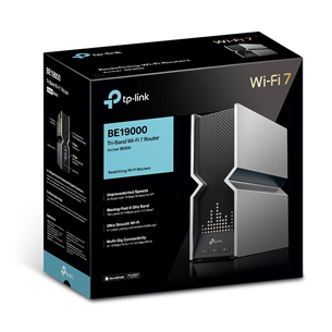TP-Link Archer BE19000, Wi-Fi 7, silver/black - Wi-Fi router