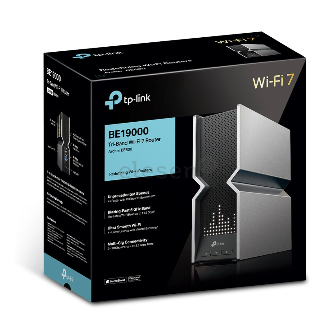 TP-Link Archer BE19000, Wi-Fi 7, silver/black - Wi-Fi router