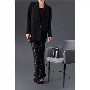 SteamOne, juodas - Garinis lygintuvas + pūkų rinkiklis