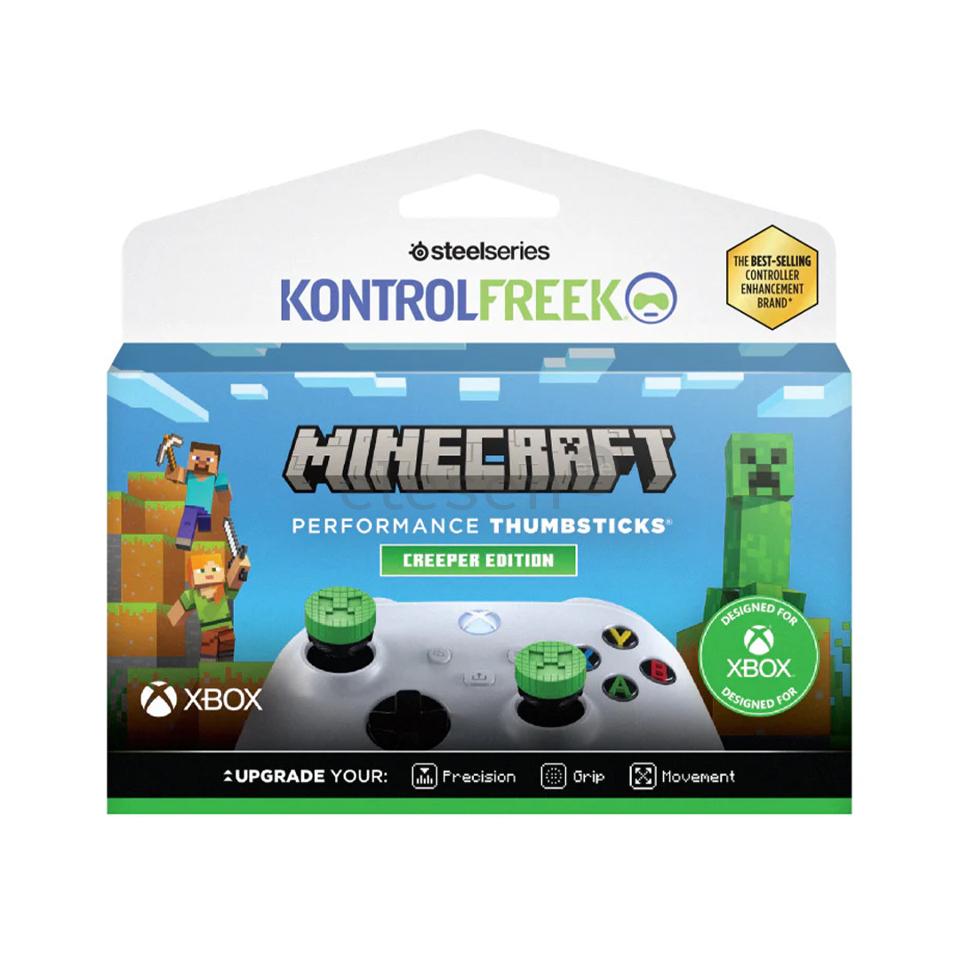KontrolFreek Minecraft Thumbsticks Creeper Edition, Xbox, green - Thumbstick covers