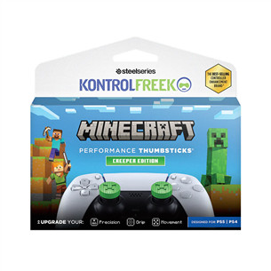 KontrolFreek Minecraft Thumbsticks Creeper Edition, PlayStation, green - Thumbstick covers