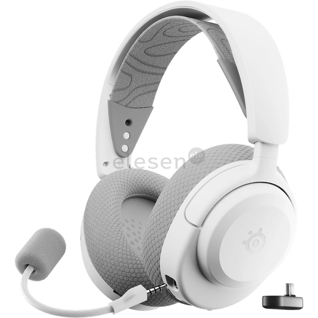 Steelseries Arctis Nova 3P Wireless, baltos - Belaidės ausinės