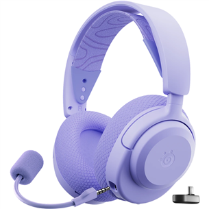 Steelseries Arctis Nova 3P Wireless, violetinės - Belaidės ausinės 61692