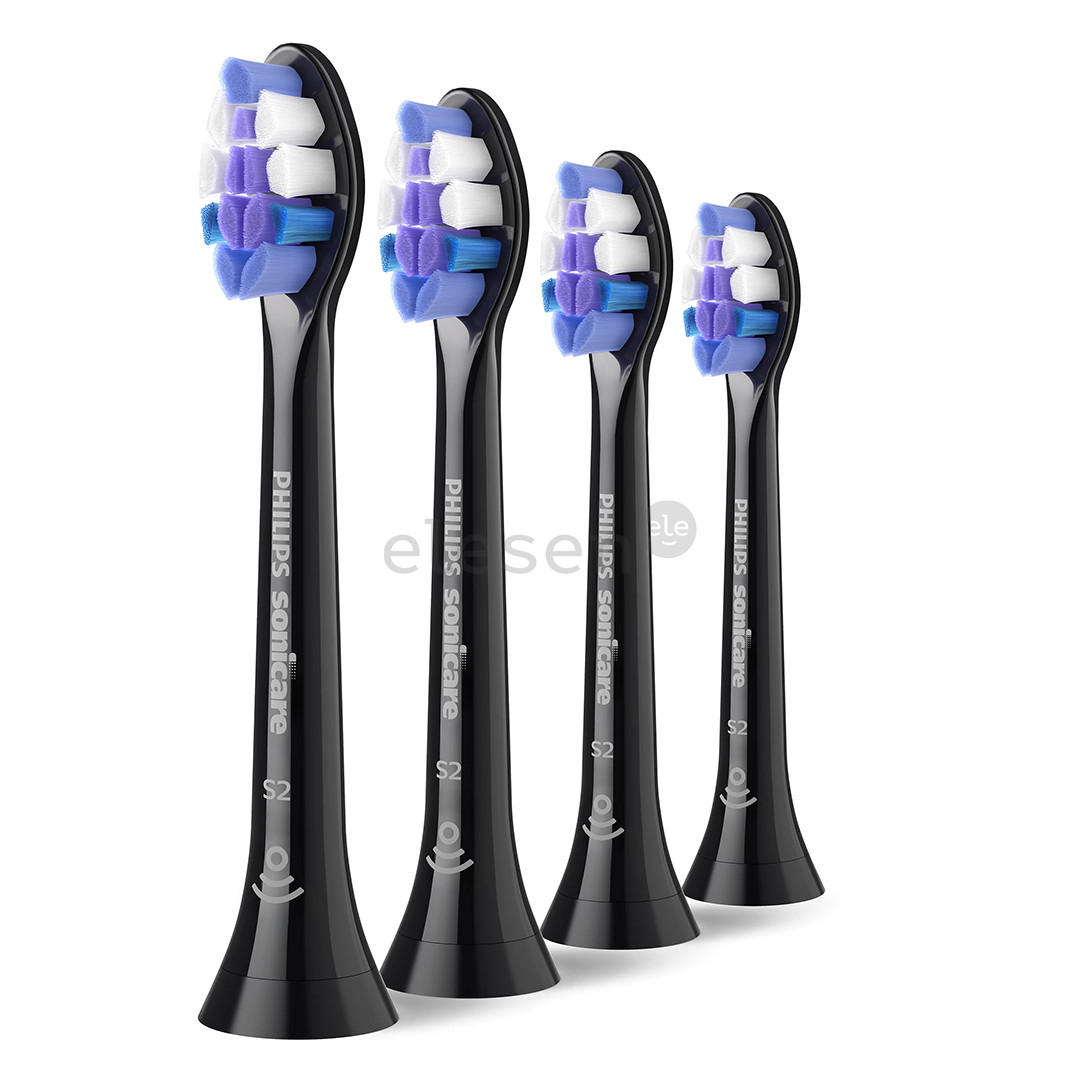 Philips Sonicare Sensitive, 4 pcs, black - Spare brush heads