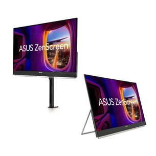 Asus Zenscreen MB27ACF, 27'', QHD, 100 Hz, pilkas - Monitorius