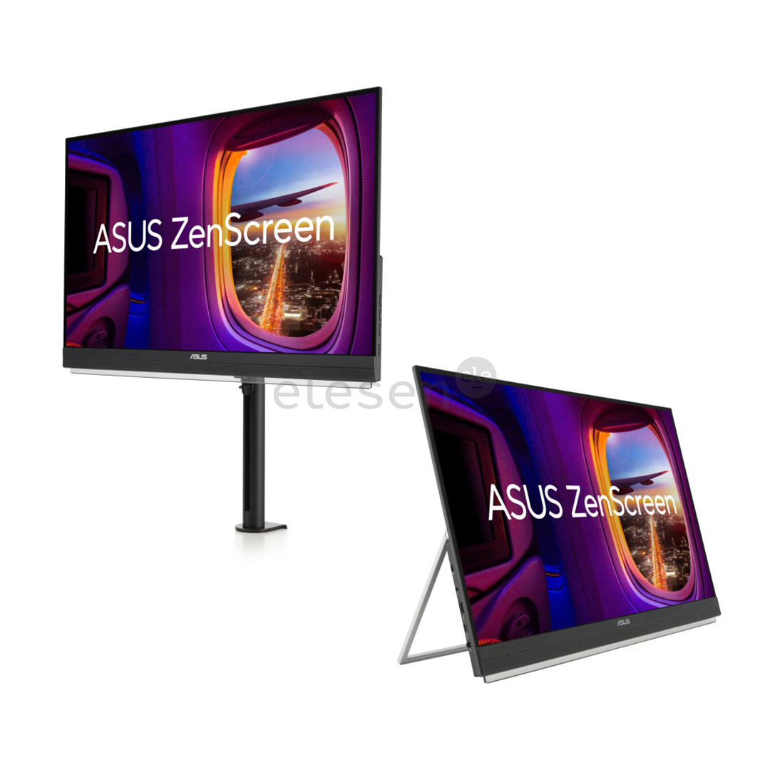 Asus Zenscreen MB27ACF, 27'', QHD, 100 Hz, pilkas - Monitorius