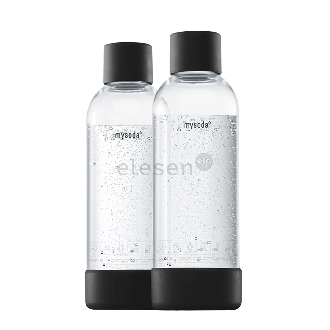 MySoda, 1L, 2-pack, black - Spare bottles