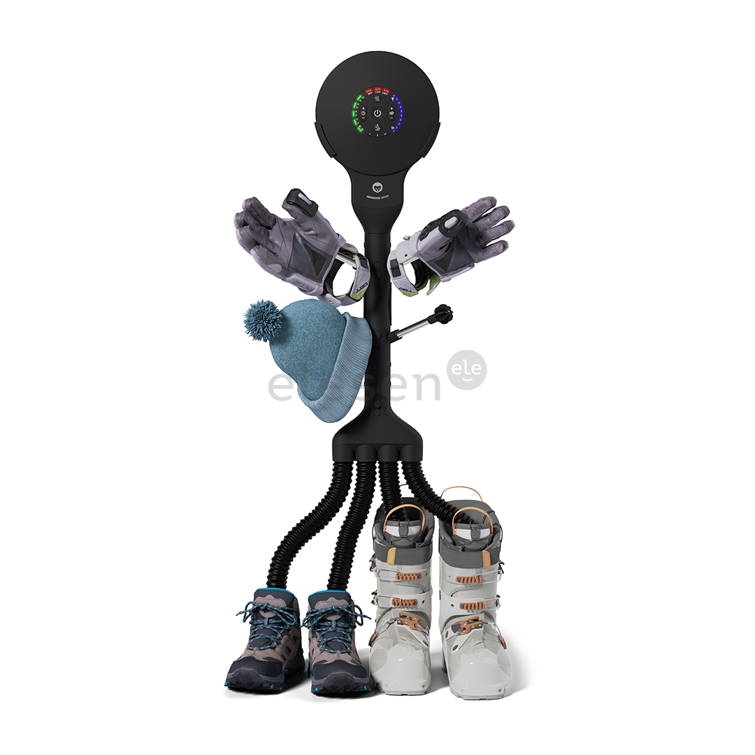 Hedgehog Buddy, 4x4, black - Shoe dryer