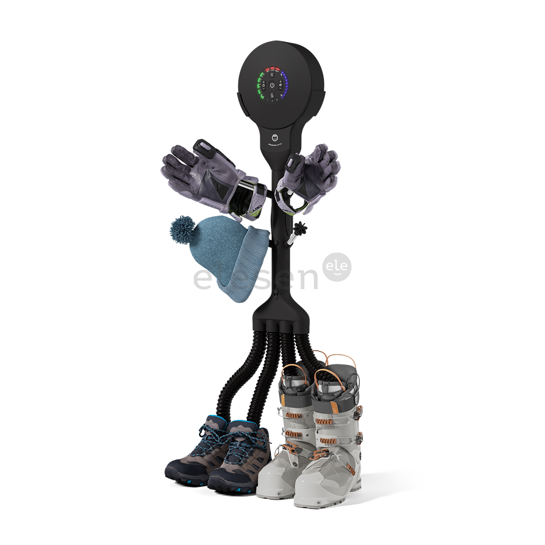 Hedgehog Buddy, 4x4, black - Shoe dryer