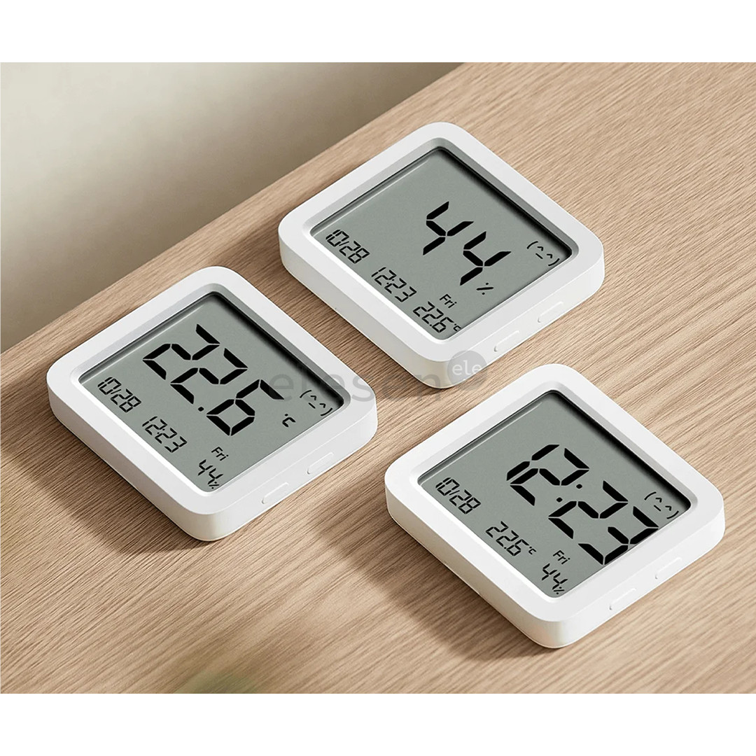 Xiaomi Smart Temperature and Humidity Monitor 3, baltas - Išmanusis temperatūros ir drėgmės jutiklis