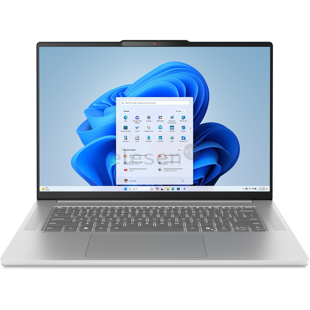 Lenovo IdeaPad Slim 5 15ARP10, 15,1'', WQXGA, OLED, Ryzen 7, 16 GB, 1 TB, SWE, pilkas - Nešiojamasis kompiuteris