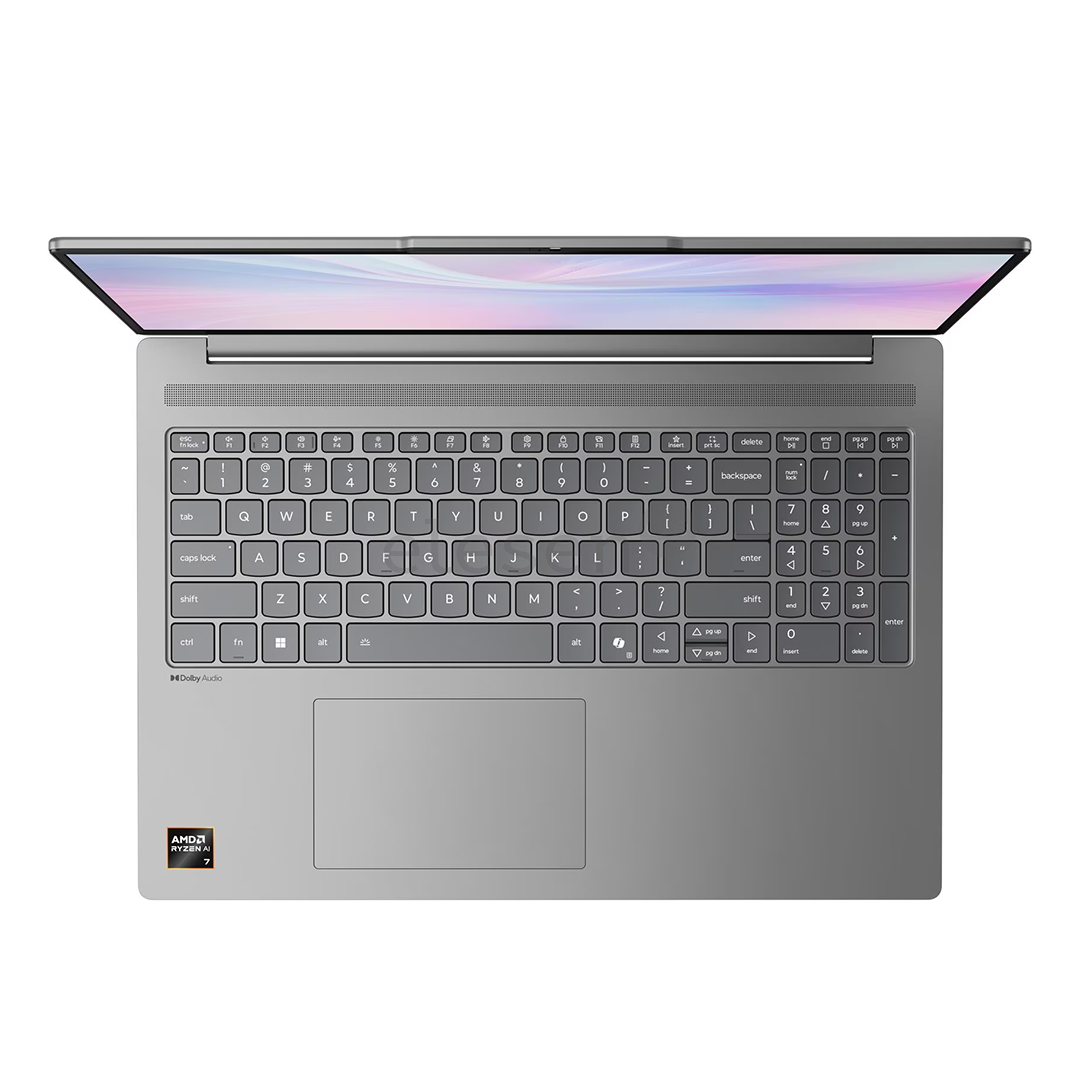 Lenovo IdeaPad Slim 5, 16'', WUXGA, Ryzen AI 7, 32 ГБ, 1 ТБ, SWE, серый - Ноутбук