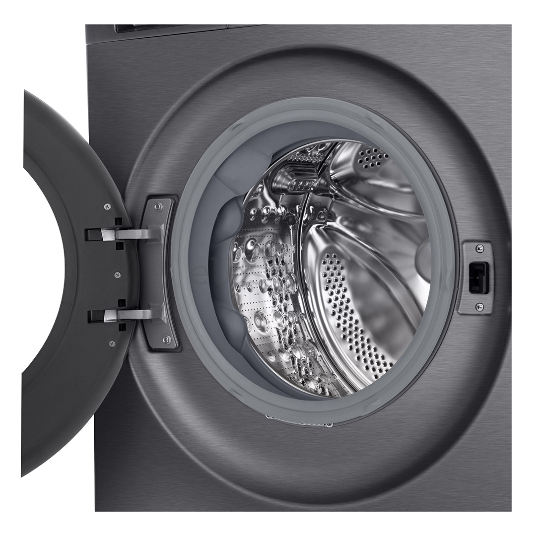 LG, 9 kg, gylis 47,5 cm, 1200 aps./min., matinė juoda - Skalbimo mašina