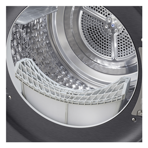 LG, šilumos siurblys, 9 kg, gylis 66 cm, matinė juoda - Džiovyklė