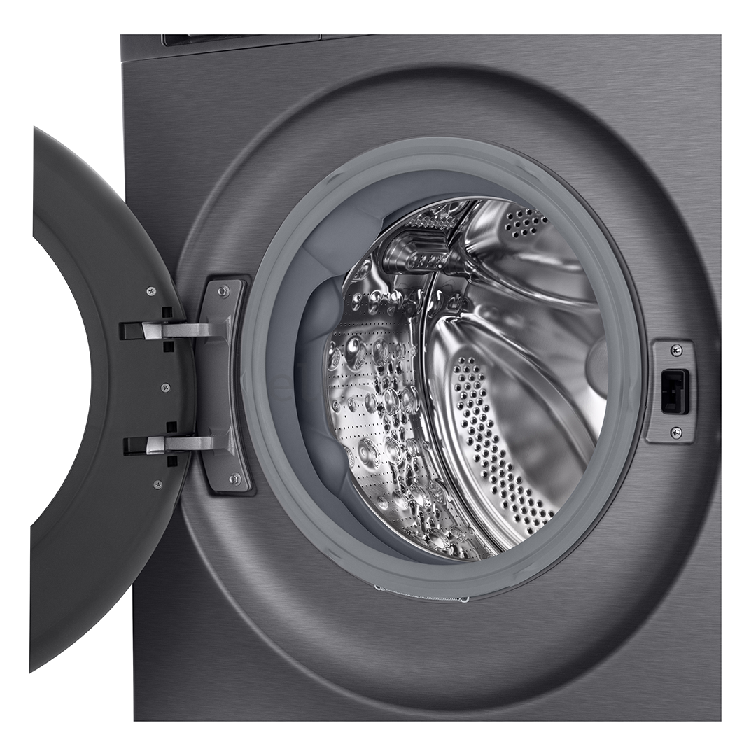 LG, 11 kg, gylis 57 cm, 1400 aps./min., matinė juoda - Skalbimo mašina