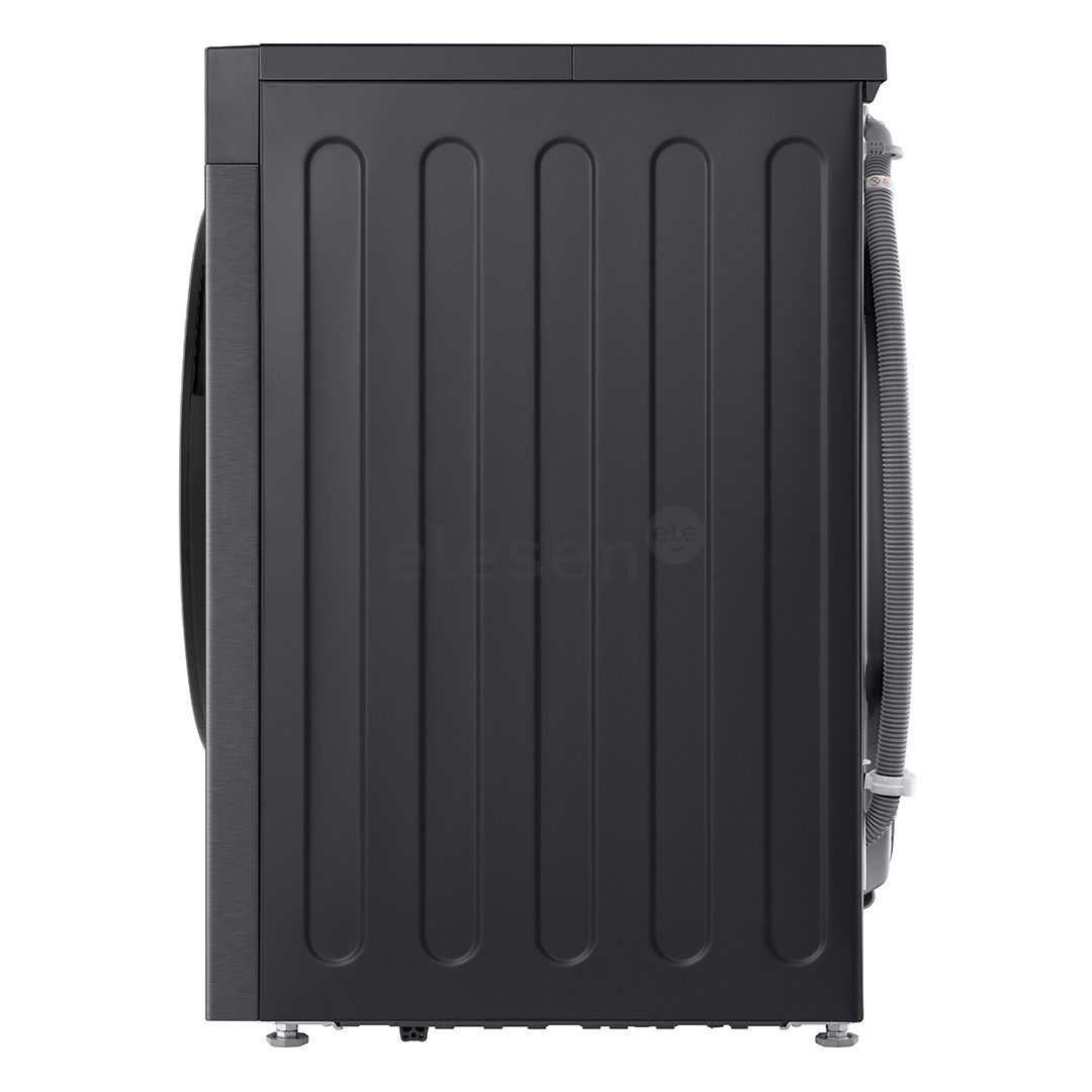 LG, 11 kg, gylis 57 cm, 1400 aps./min., matinė juoda - Skalbimo mašina