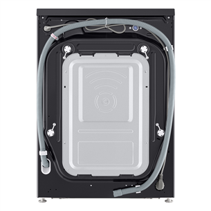 LG, 11 kg, gylis 57 cm, 1400 aps./min., matinė juoda - Skalbimo mašina