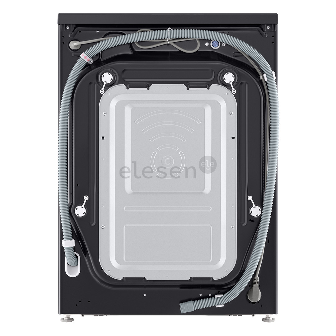 LG, 11 kg, gylis 57 cm, 1400 aps./min., matinė juoda - Skalbimo mašina