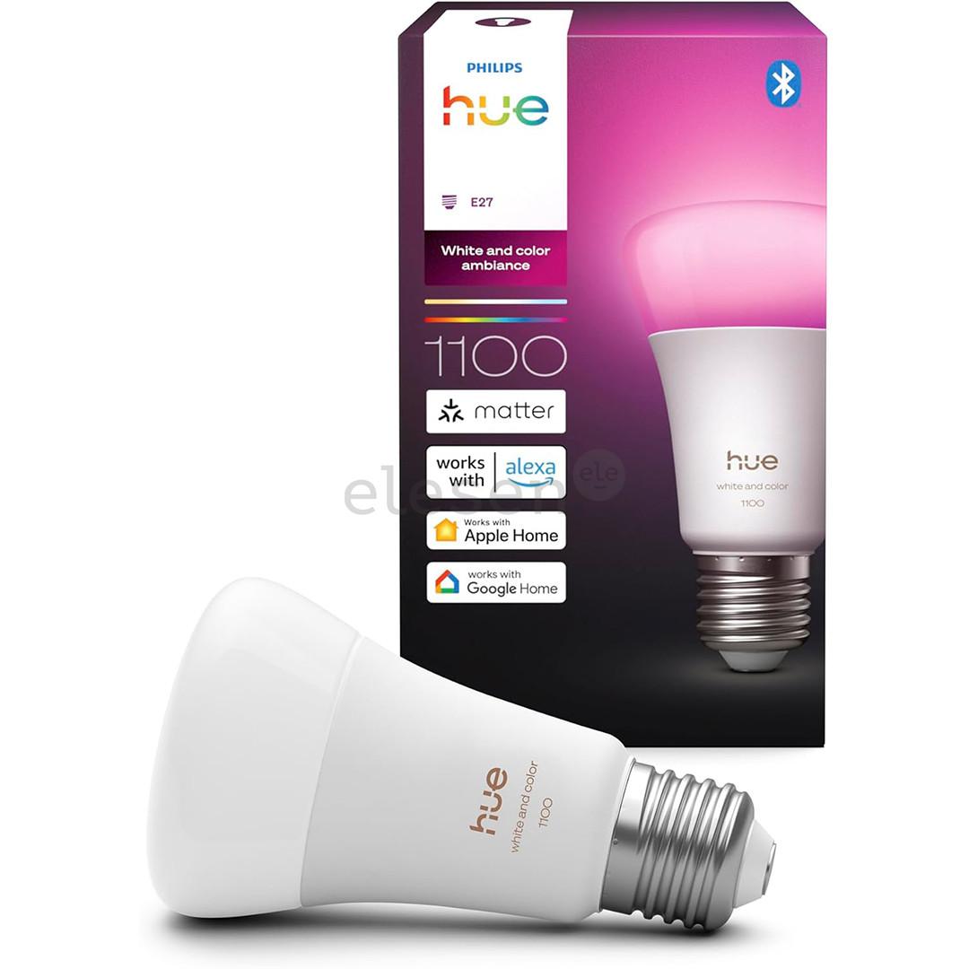 Philips Hue White and Color Ambiance, E27, color - Smart Light