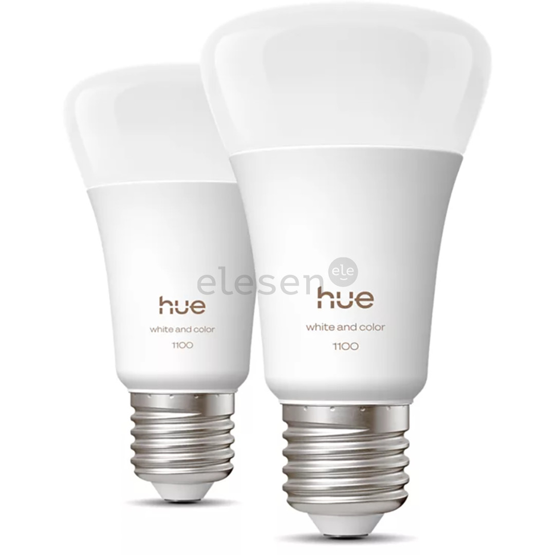 Philips Hue White and Color Ambiance, E27, 2 vnt., spalvotos - Išmaniosios lemputės