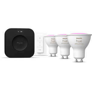 Philips Hue White & Color Ambiance starter kit, GU10, 3 vnt. - Išmaniųjų lempučių rinkinys 929003666513