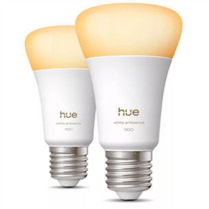 Philips Hue White Ambiance A60, E27, 2 pcs, white - Smart Light 929003854902