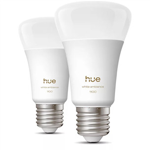Philips Hue White Ambiance A60, E27, 2 pcs, white - Smart Light