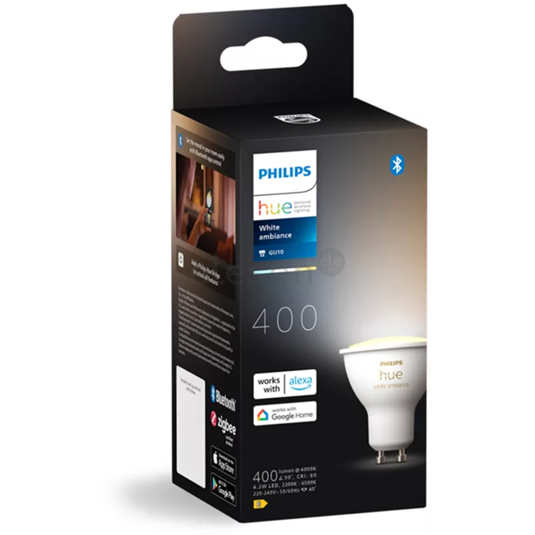 Philips Hue White Ambiance, GU10, white - Smart light
